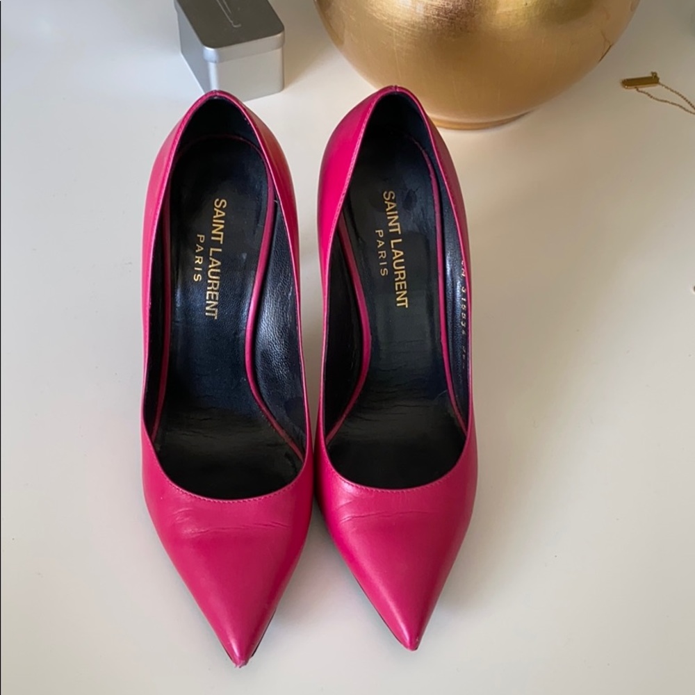 Saint Laurent Fuchsia Pumps 36.5